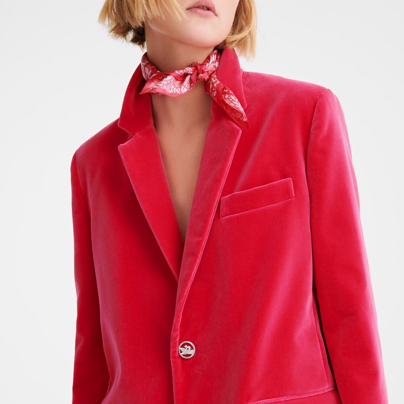 Longchamp Velvet Jacke Damen Rosa | Deutschland-073SDWMTJ