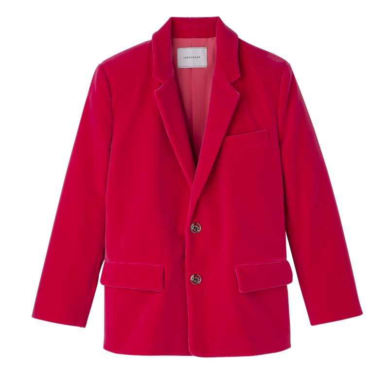 Longchamp Velvet Jacke Damen Rosa | Deutschland-073SDWMTJ