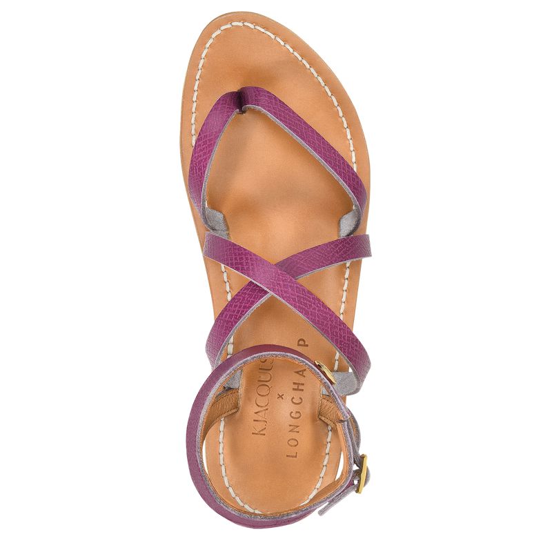 Longchamp X K.Jacques Sandalen Damen Lila | Deutschland-458ROXDQP