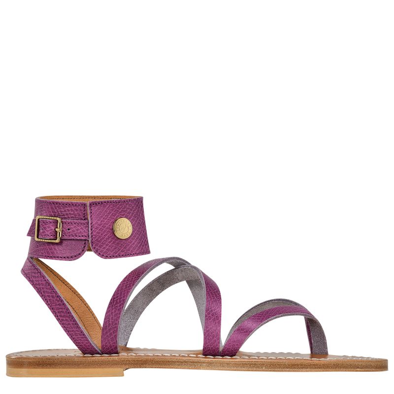 Longchamp X K.Jacques Sandalen Damen Lila | Deutschland-458ROXDQP